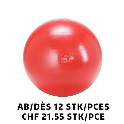 [Set95.28] Gymnic Plus BRQ Ø55 cm Rot ab 12 Stück